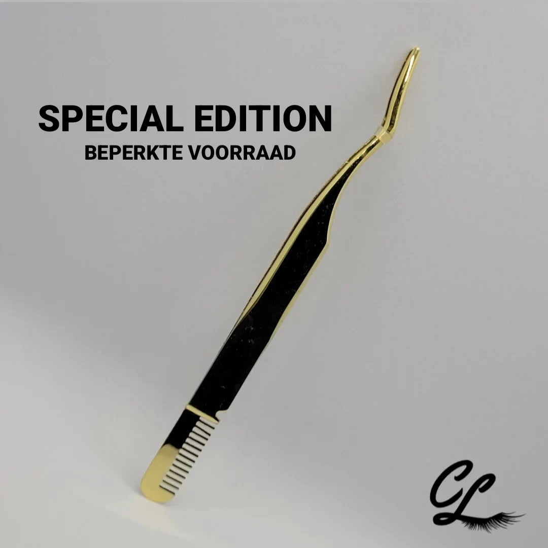 Curly Lash Tweezer goud Special Edition