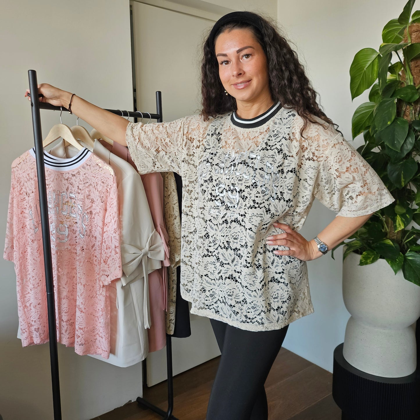 Kanten top (3 kleuren)