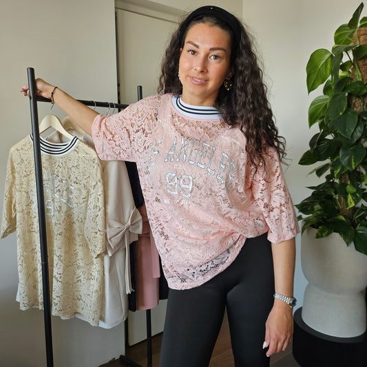 Kanten top (3 kleuren)