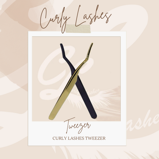 Curly Lash Tweezer goud of zwart